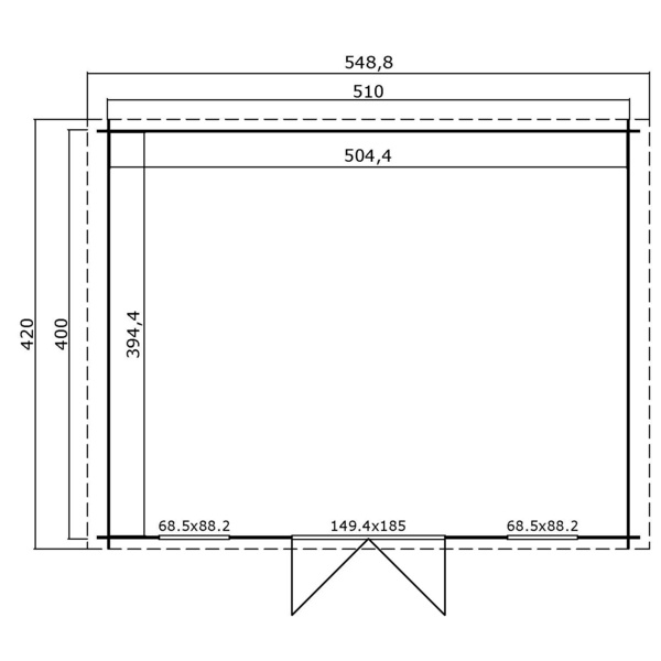Wels 5 Blockbohlenhaus 28mm