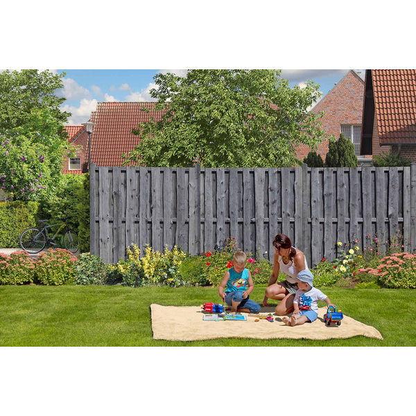 Sichtschutzzaun Kiefer KDI grau "NATURA"