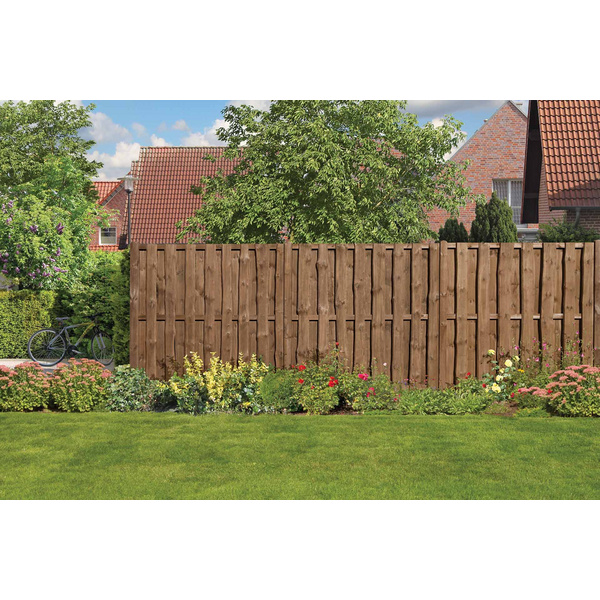 Sichtschutzzaun Kiefer KDI braun "NATURA"