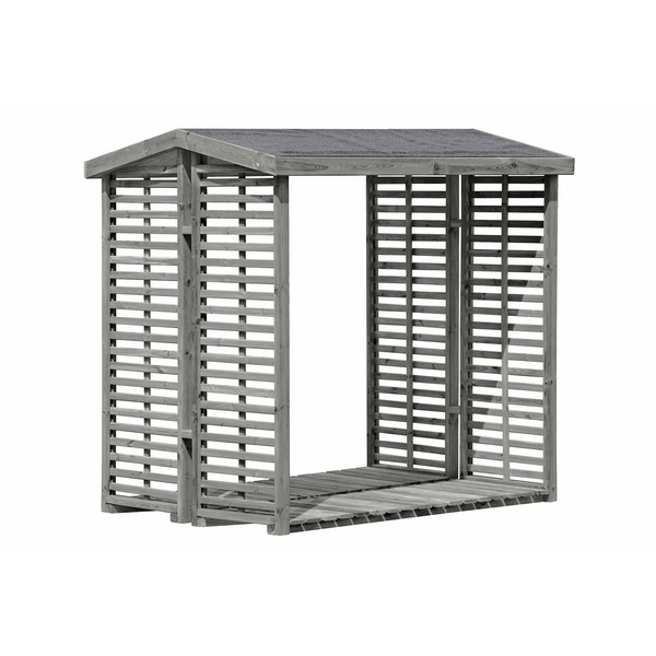 Kaminholzregal Kiefer kdi grau