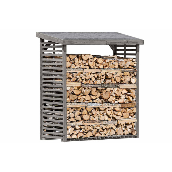 Kaminholzregal Kiefer kdi grau