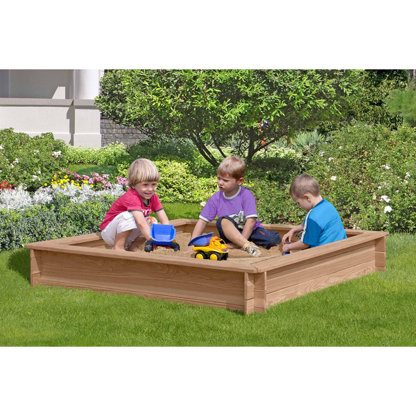 LOTTA Sandkasten, europäische Lärche 150x150x25cm