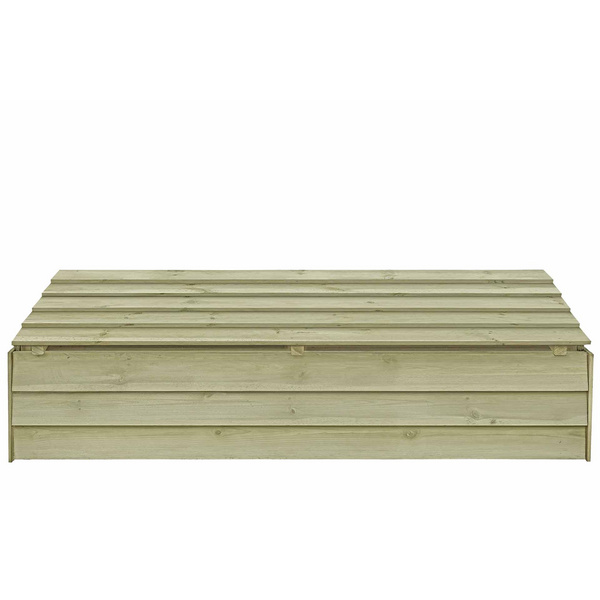 PRIMO Holzbox mit Klappdeckel, grün Kiefer 147x43x39 cm