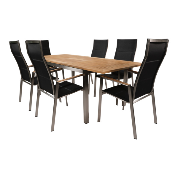 Ausziehtisch Marmaris Edelstahl 152/210 x 90 cm