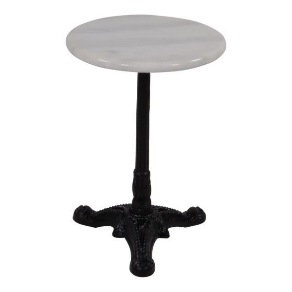 Beistelltisch Marmor weiß Ø30 x 40 cm