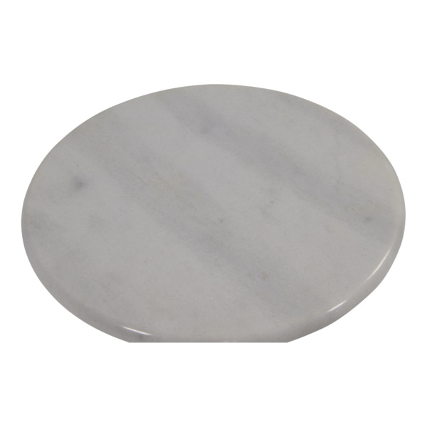 Beistelltisch Marmor weiß Ø30 x 40 cm