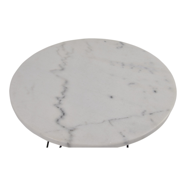 Beistelltisch Marmor weiß Ø55 x 45 cm