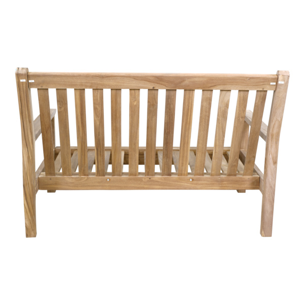 Loungebank Teak 130 cm inkl. Kissen