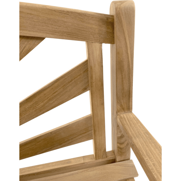 Bank Teak Sunburst 156cm