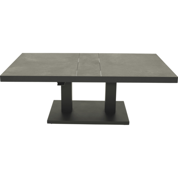 Loungetisch verstellbar Murcia Negro 140x85cm