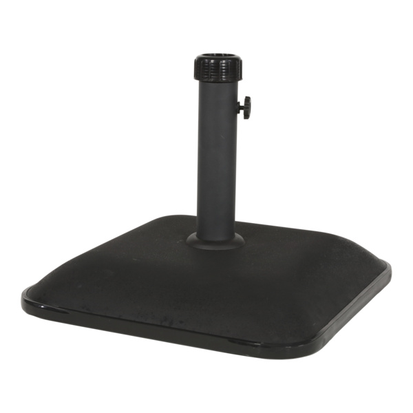 Schirmständer viereckig Beton 25kg schwarz