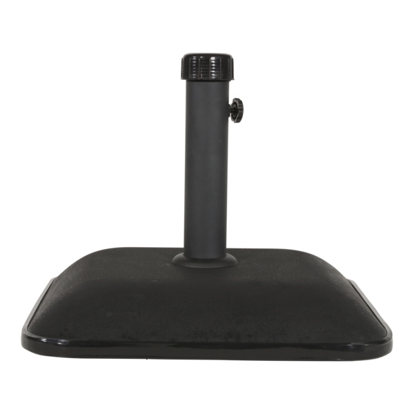 Schirmständer viereckig Beton 25kg schwarz