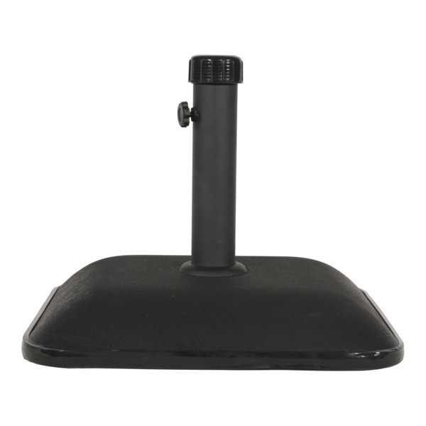 Schirmständer viereckig Beton 25kg schwarz