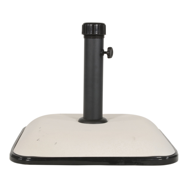 Schirmständer viereckig Beton 25kg beige/weiß
