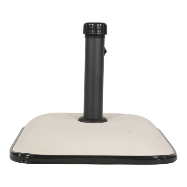 Schirmständer viereckig Beton 25kg beige/weiß