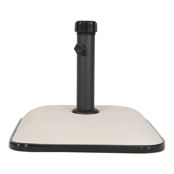 Schirmständer viereckig Beton 25kg beige/weiß