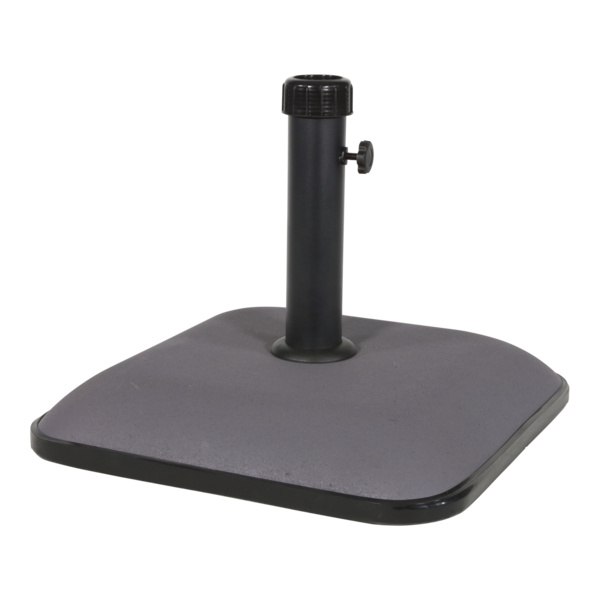 Schirmständer viereckig Beton 25kg grau