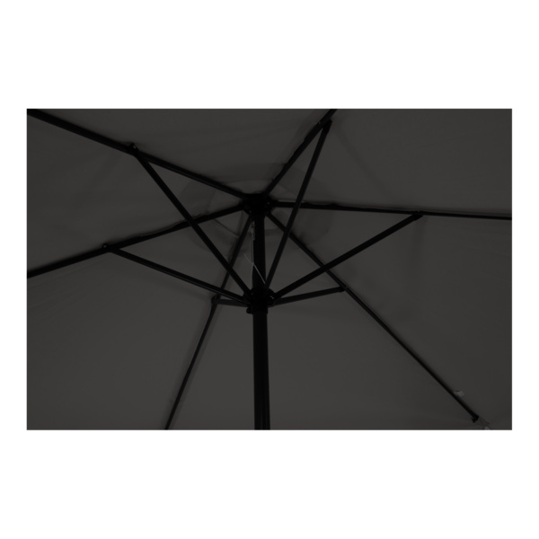 Sonnenschirm Gemini grau Ø3mtr mit Volant