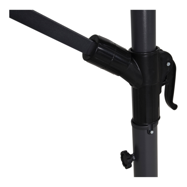 Ampelschirm Gemini grau Ø3mtr