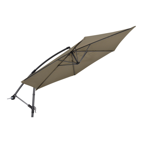 Ampelschirm Gemini taupe Ø3mtr