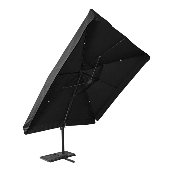 Ampelschirm Virgo grau 3x3mtr