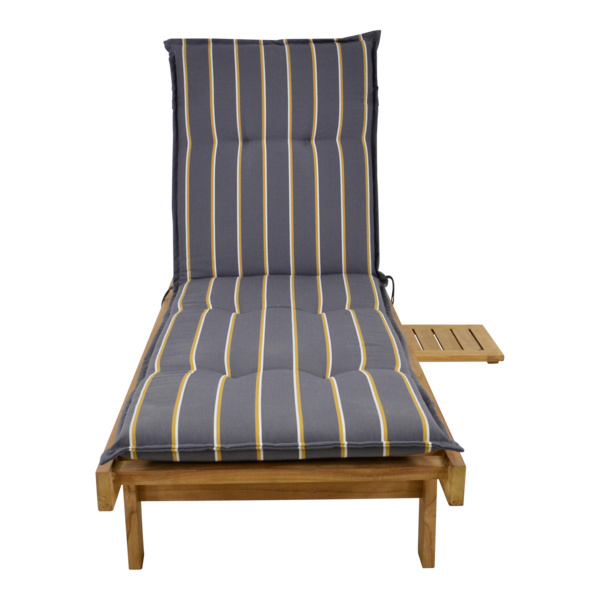 Auflage Gartenliege Streifen anthrazit