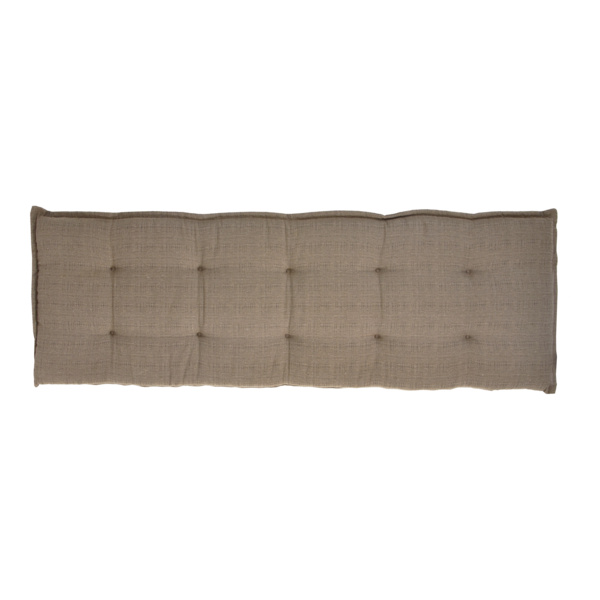 Bankkissen taupe 150 x 6 cm