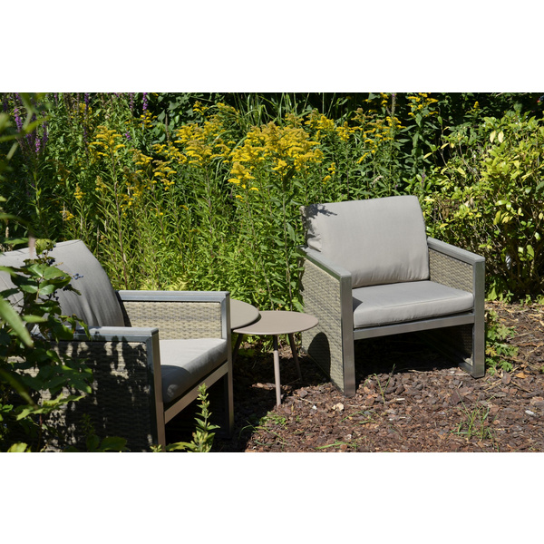 Beistelltisch Rafael Metall taupe ø60x41cm