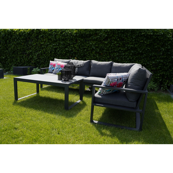 Loungetisch Pina Colada Ceramic Negro 130 x 75 cm