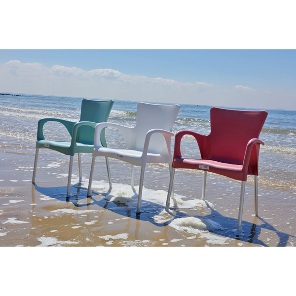 Stapelstuhl Bella weiß