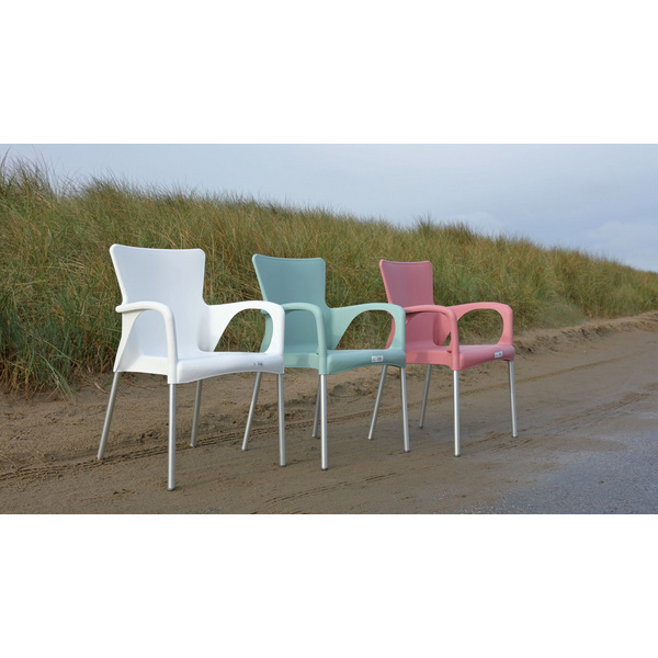 Stapelstuhl Bella weiß