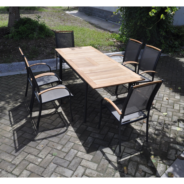 Ausziehtisch Monza anthrazit 152/210 x 89 cm