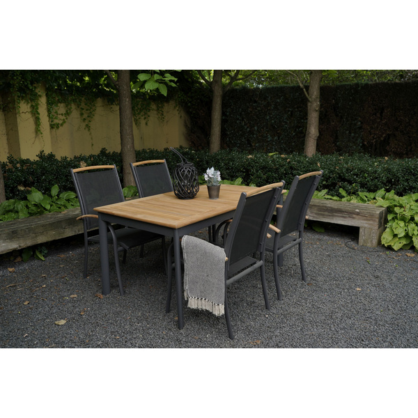 Ausziehtisch Monza anthrazit 152/210 x 89 cm