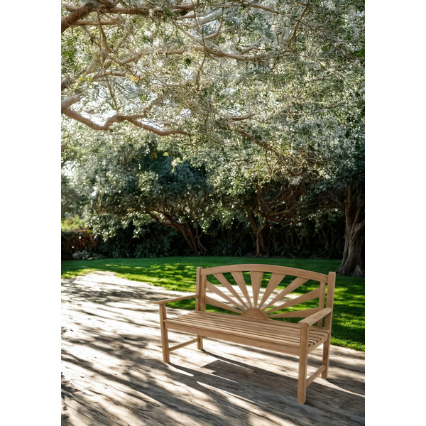 Bank Teak Sunburst 156cm