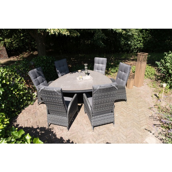 Tisch Mojito Ceramic Negro dreieck 170 x 170 cm