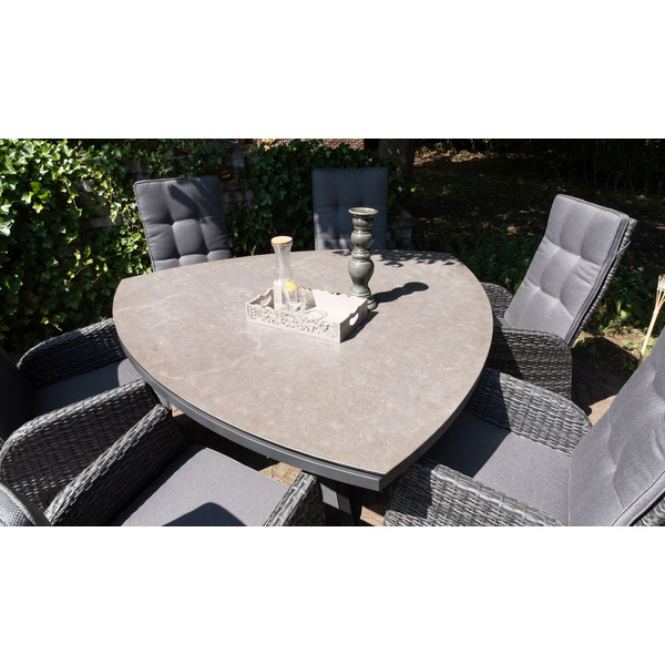 Tisch Mojito Ceramic Negro dreieck 170 x 170 cm