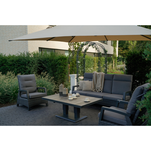 Ampelschirm VirgoFlex ecru 3x3mtr