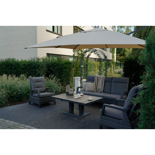 Ampelschirm VirgoFlex ecru 3x3mtr