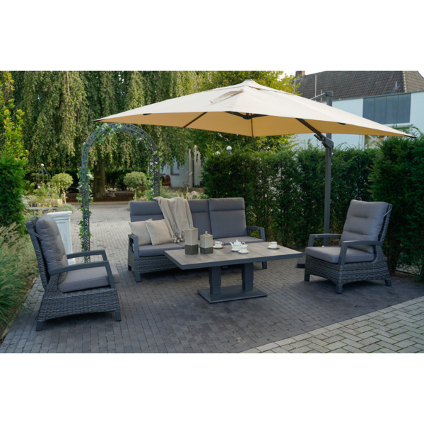 Ampelschirm VirgoFlex ecru 3x3mtr