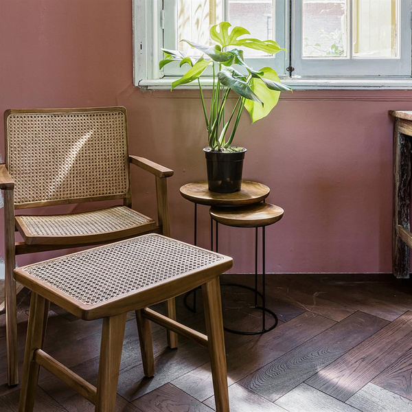 Loft Nesting Beistelltisch Set 2stk. Teak wood, iron