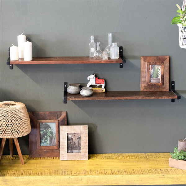 Factory Wandregal 80cm T-Profil FSC recycled wood