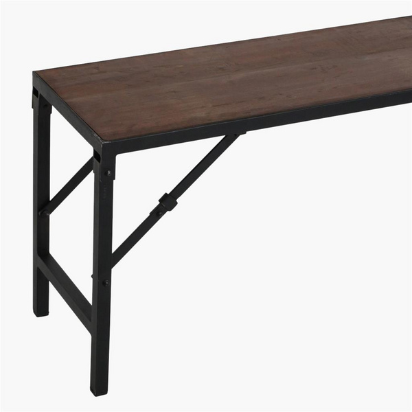 Factory Bank 160cm FSC recycled wood, iron