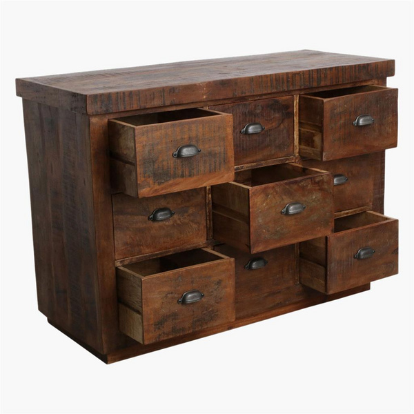 Factory Sideboard 9 Schubläden FSC recycled wood