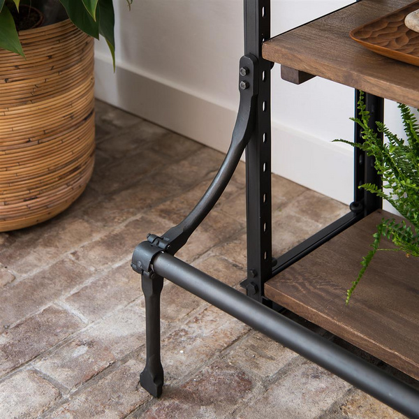 Archive Doppelschrank mit Regalböden Holz Wood, iron