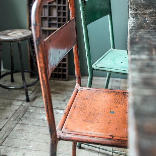 Java Barhocker Eisen orange Iron 340x350x890mm