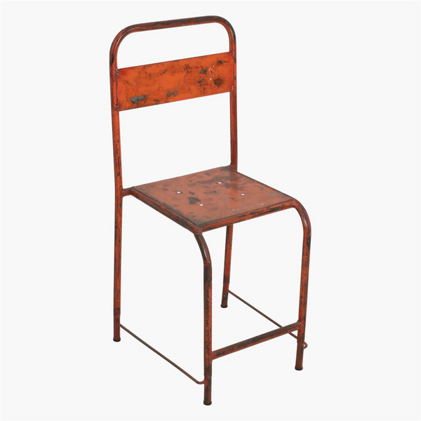 Java Barhocker Eisen orange Iron 340x350x890mm