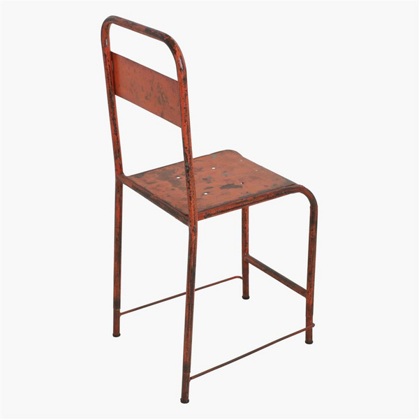 Java Barhocker Eisen orange Iron 340x350x890mm