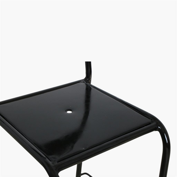 Java Barhocker Eisen Antique-Silber Iron 340x350x890mm