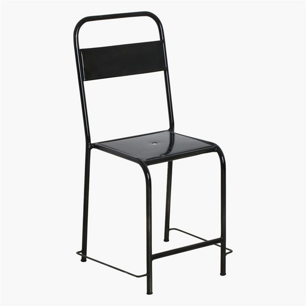 Java Barhocker Eisen Antique-Silber Iron 340x350x890mm