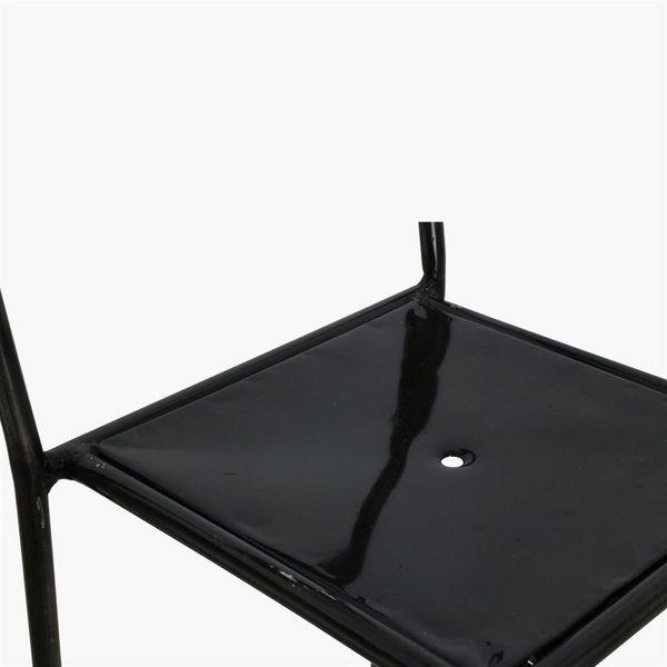 Java Barhocker Eisen Antique-Silber Iron 340x350x890mm